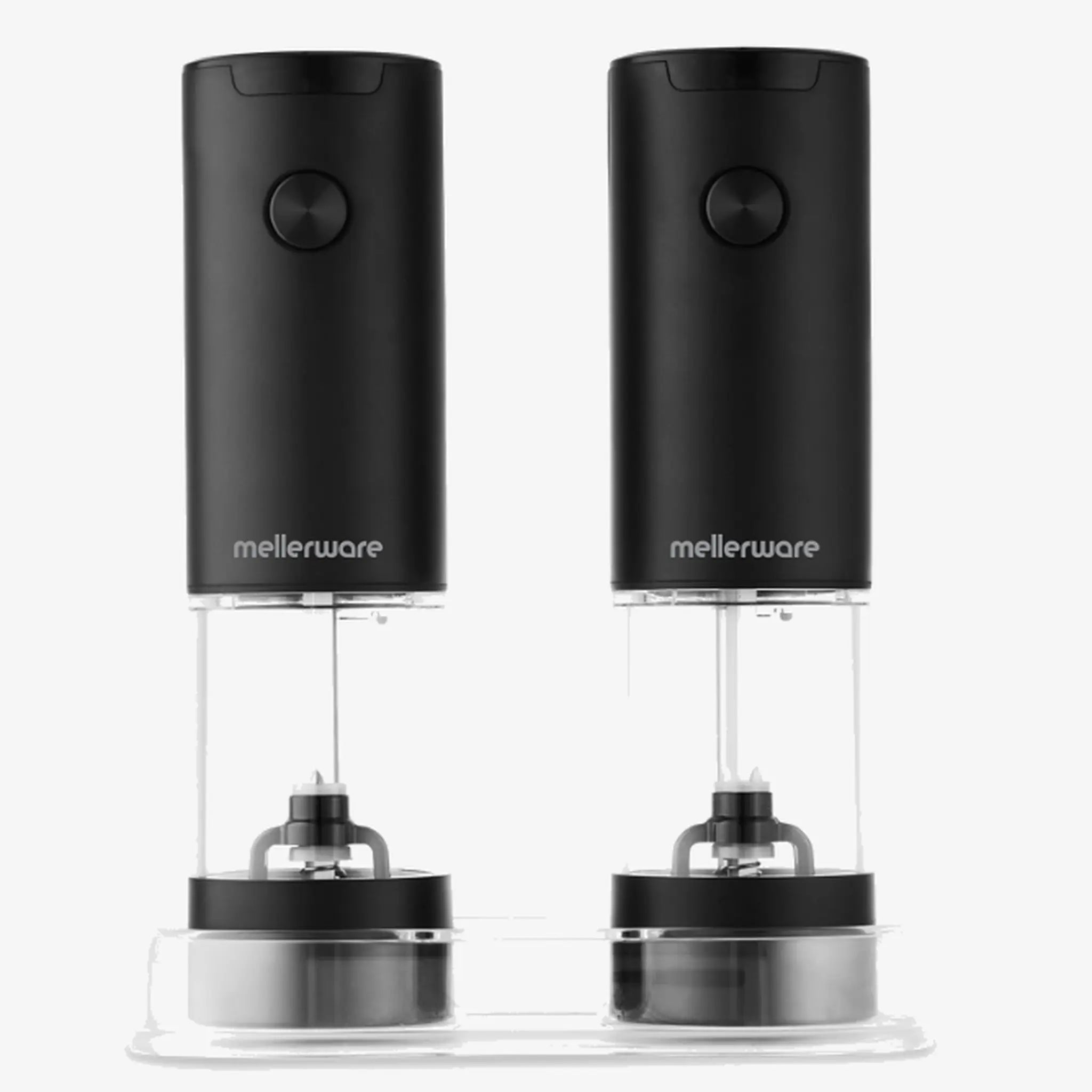 Mellerware Pulse Duo Battery-Operated Salt & Pepper Grinder Set — 2-Piece