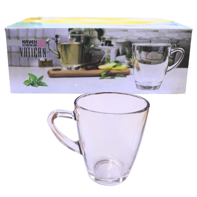 Clear Mugs 6 Pcs