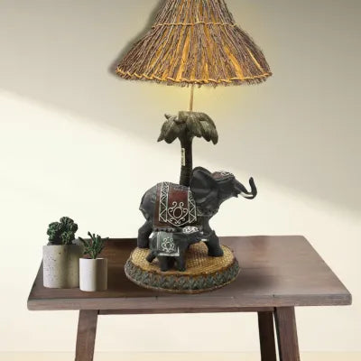 Antique Elephant Bedside Lamp