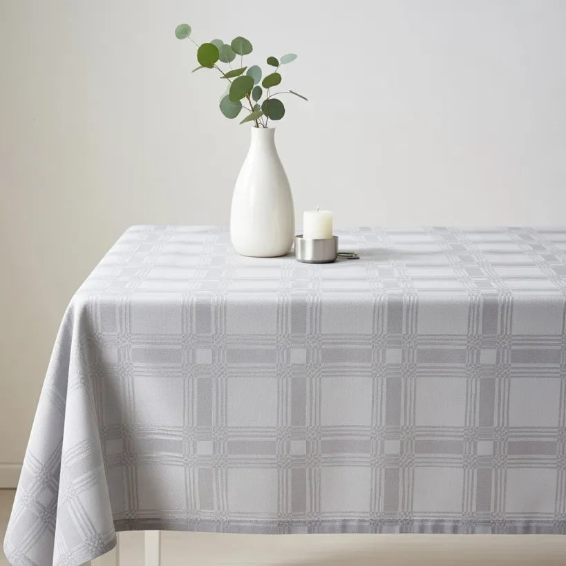 Damask Square Tablecloth Fabric — 300cm Wide