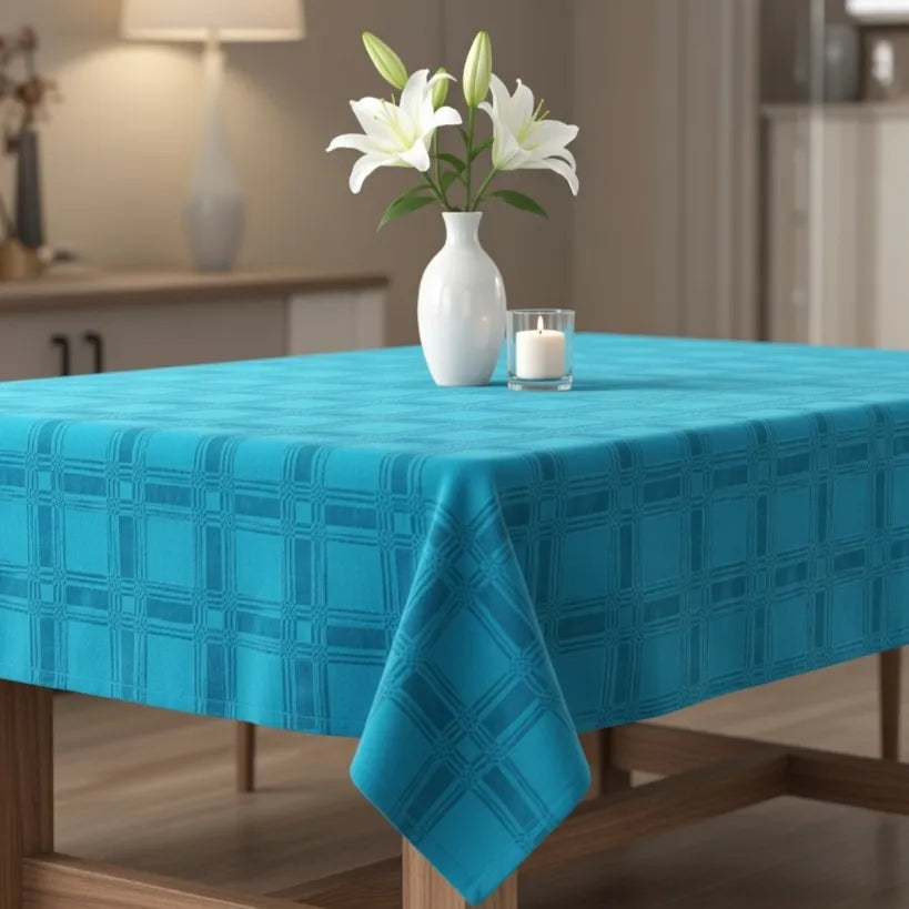 Damask Square Tablecloth Fabric — 300cm Wide