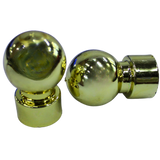 Ball PVC Finials - Brass - 16MM / 25MM