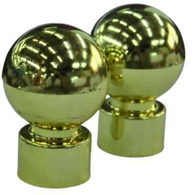 Ball PVC Finials - Brass - 16MM / 25MM