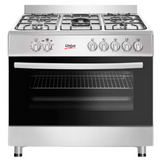 Univa - 900mm Range Cooker 5 burner Gas Hob with Gas Oven - UG019SI