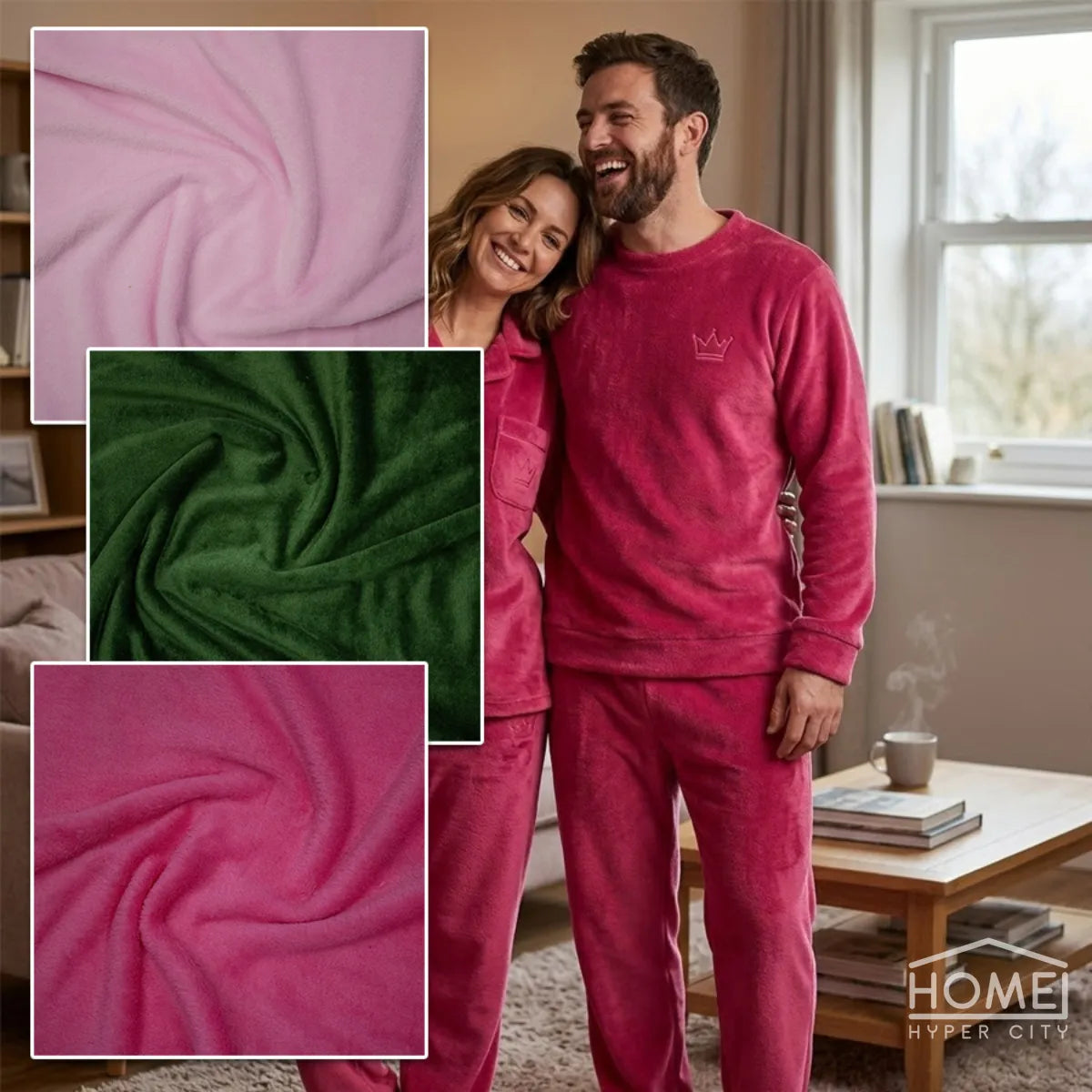 Premium Plain & Printed Coral Fleece Fabric 150cm Wide