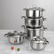 Tissolli 10Pc Stainless Steel Pot Set