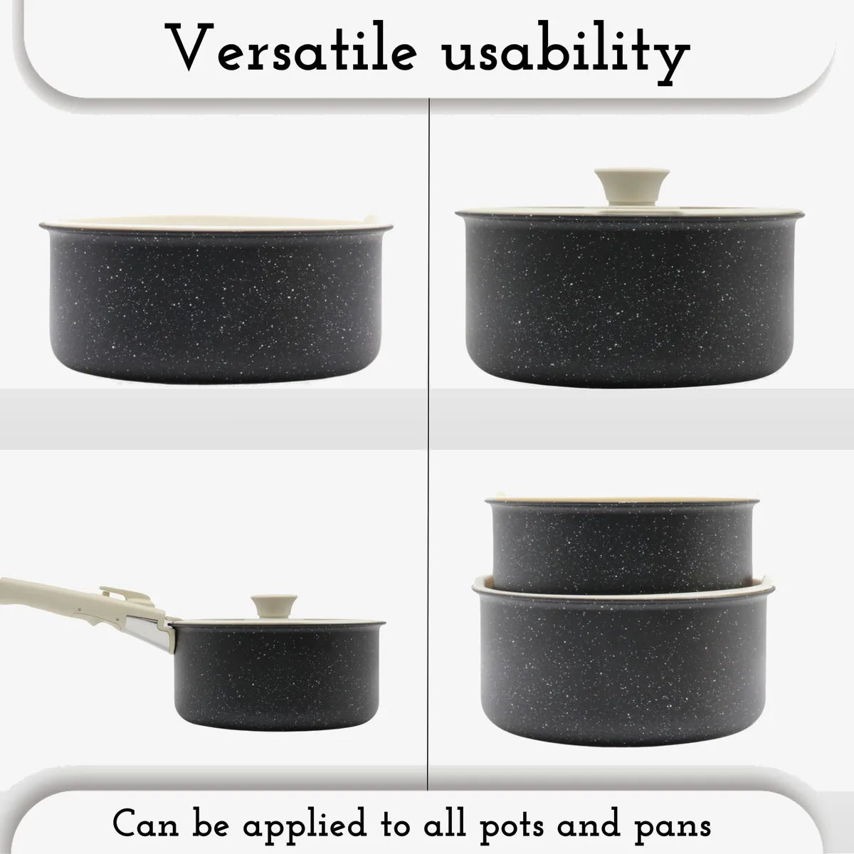 Minhaj 12-Piece Non-Stick Pot Set