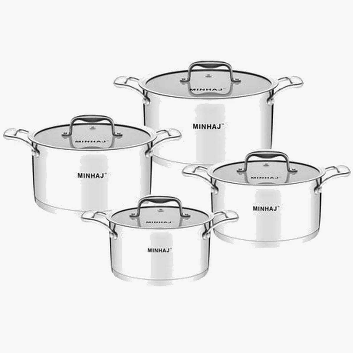 Minhaj Stainless Steel Pot Set — 8-Piece