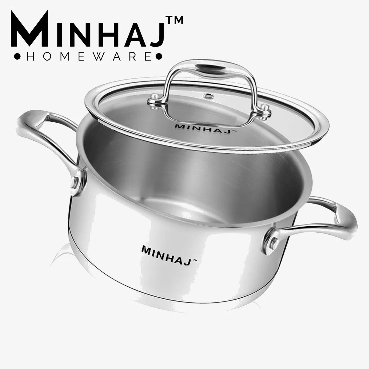 Minhaj Stainless Steel Pot Set — 8-Piece