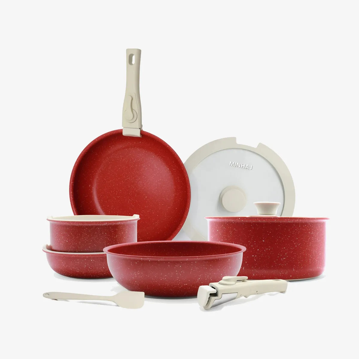 Minhaj 12-Piece Non-Stick Pot Set