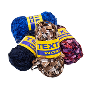 Faux Feather & Ladder Crochet Yarn — Assorted Colours