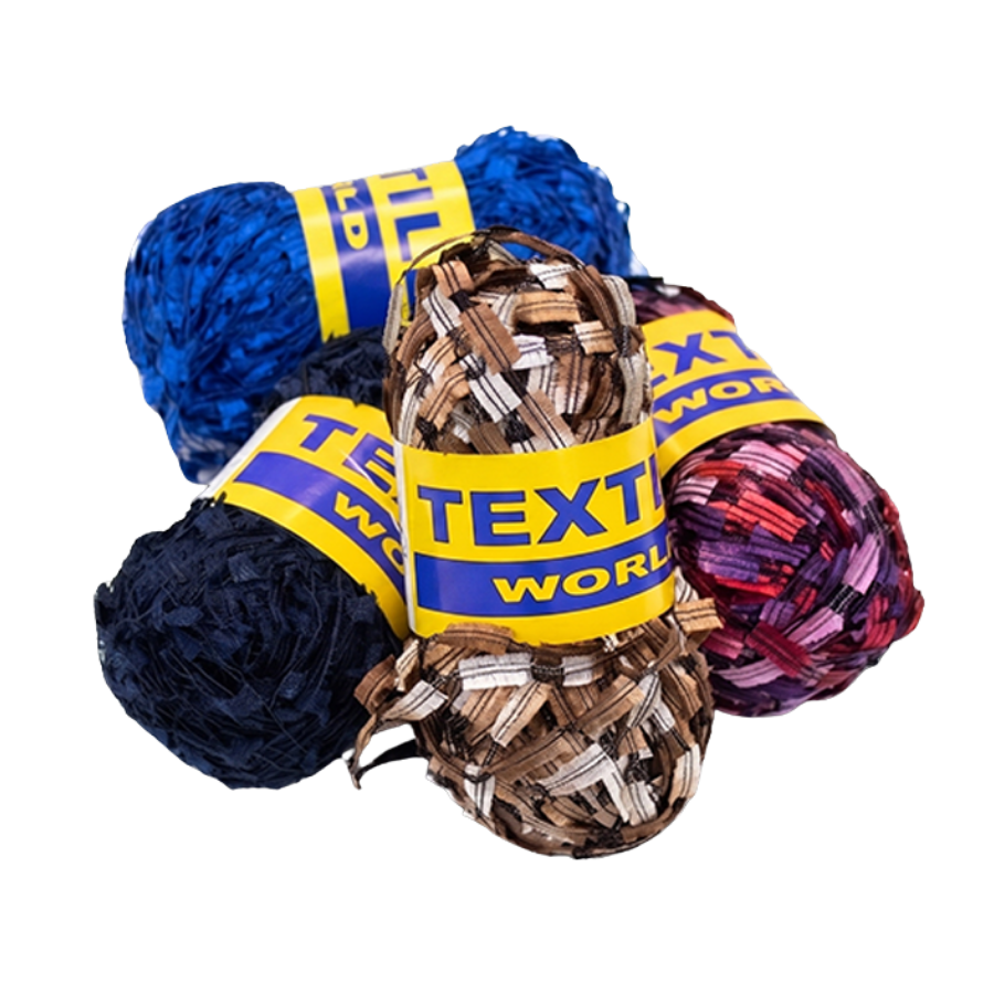 Faux Feather & Ladder Crochet Yarn — Assorted Colours