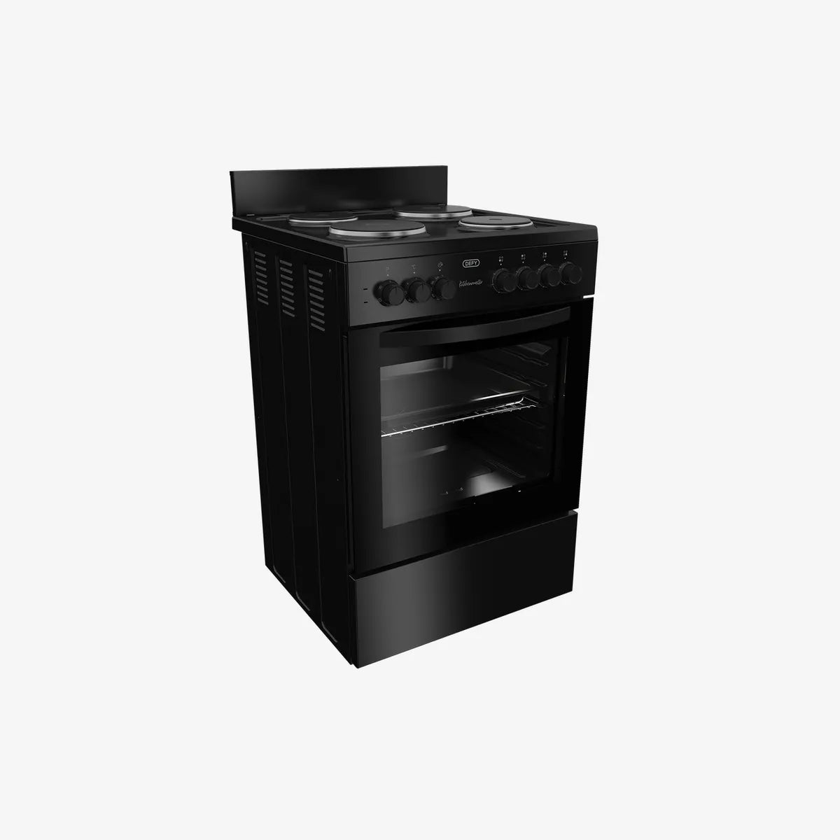 Defy 60cm Electric Freestanding Stove Black FC — DSS612