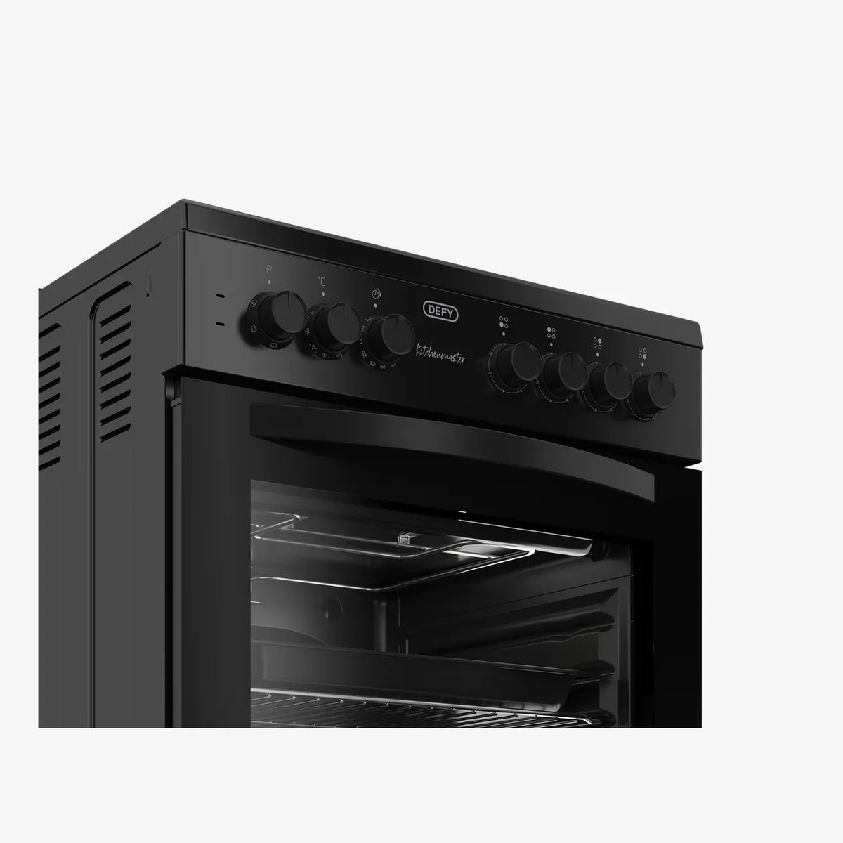 Defy 60cm Electric Freestanding Stove Black FC — DSS612