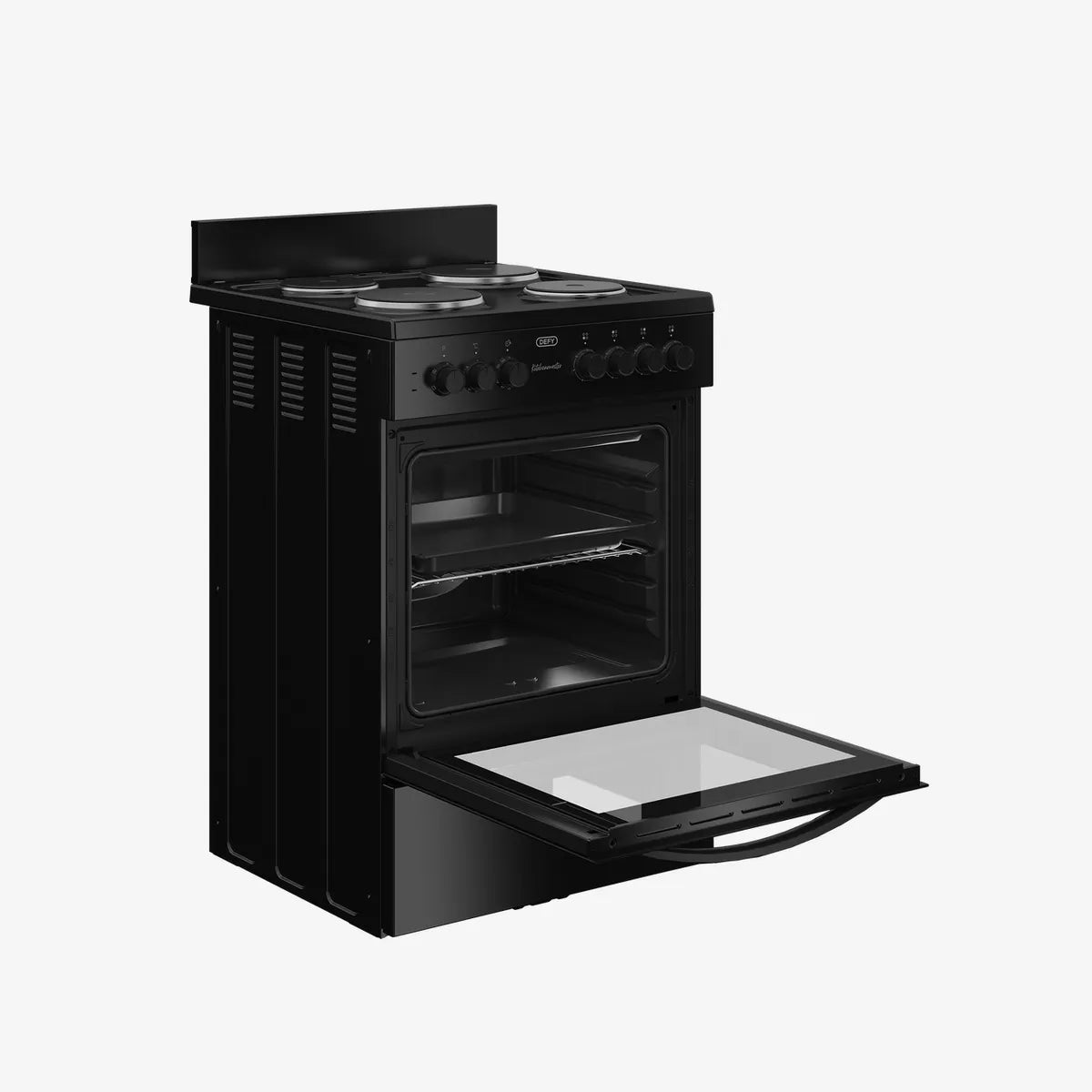 Defy 60cm Electric Freestanding Stove Black FC — DSS612