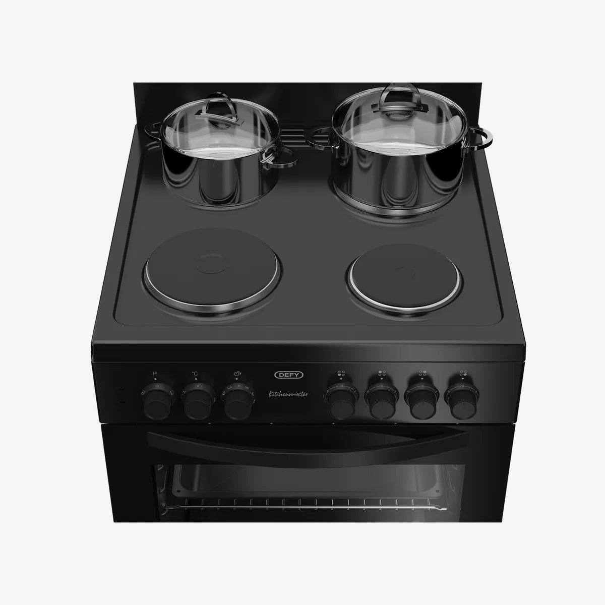 Defy 60cm Electric Freestanding Stove Black FC — DSS612