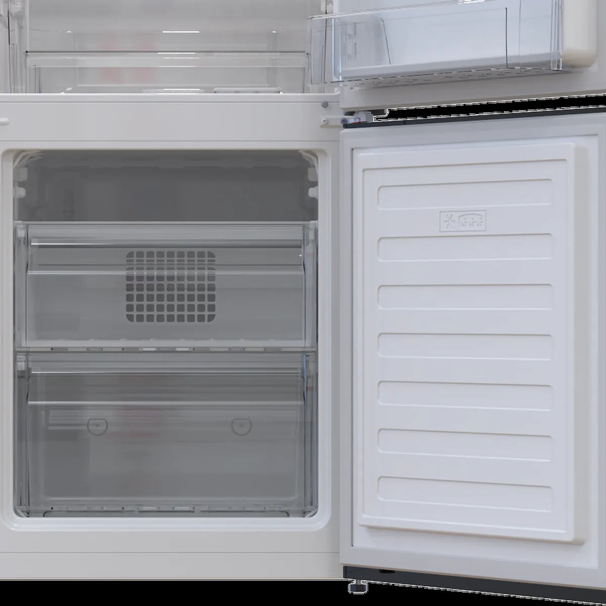 Defy 60cm Fridge / Freezer WD Satin Metallic — DAC632