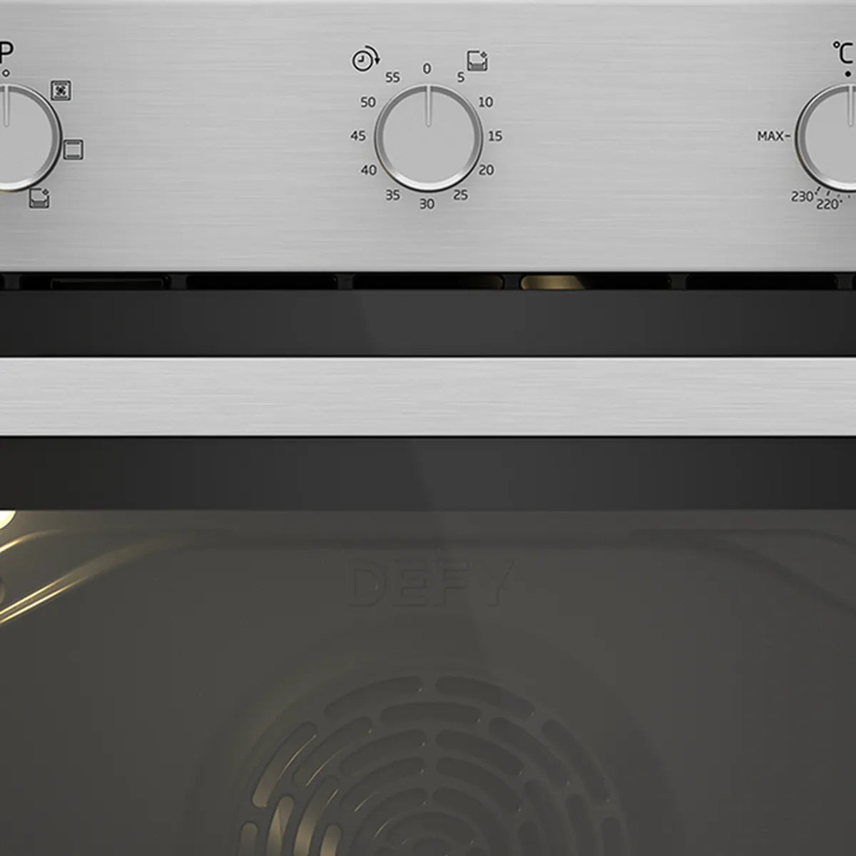 Defy 60cm Slimline Eye-Level Fan Assisted Oven Inox Imitate — DBO486E