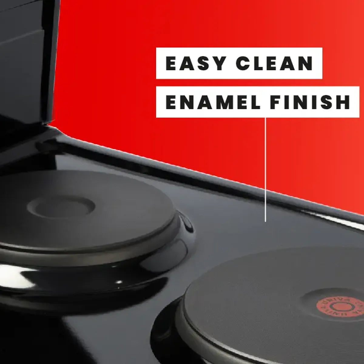 Univa 4 Ceran Plate Hob — Black — U156B