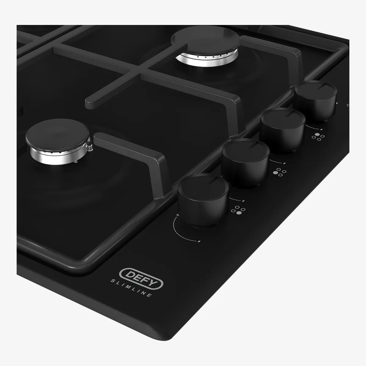 Defy 60cm Slimline Gas Hob Black — DHG132