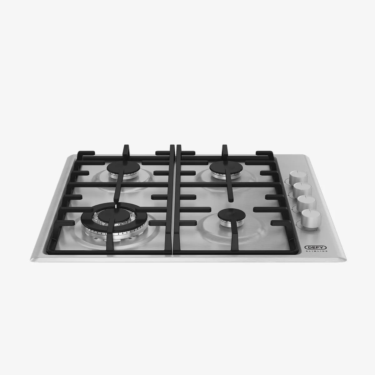 Defy 60cm Slimline Gas Hob with Wok Stainless Steel — DHG602