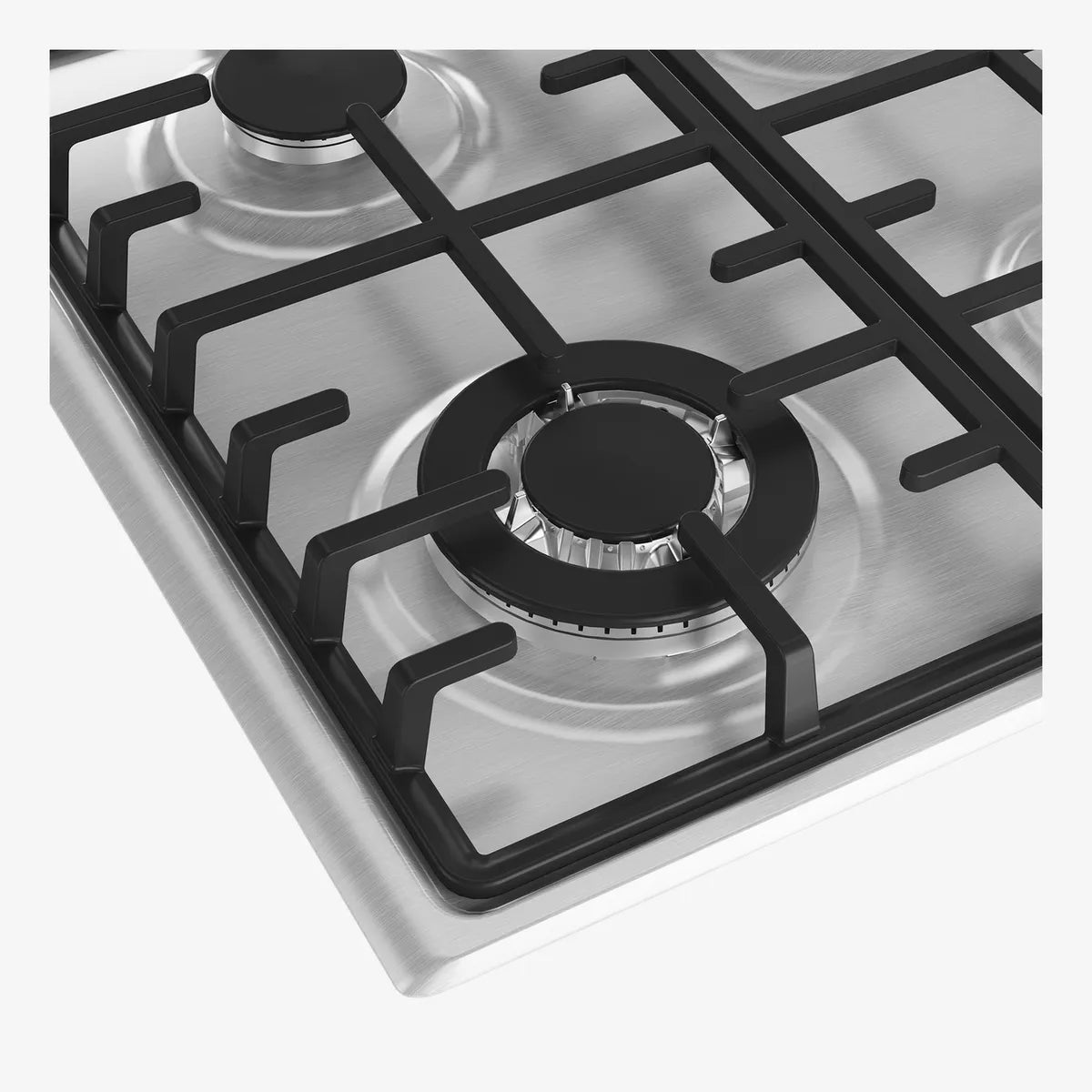 Defy 60cm Slimline Gas Hob with Wok Stainless Steel — DHG602