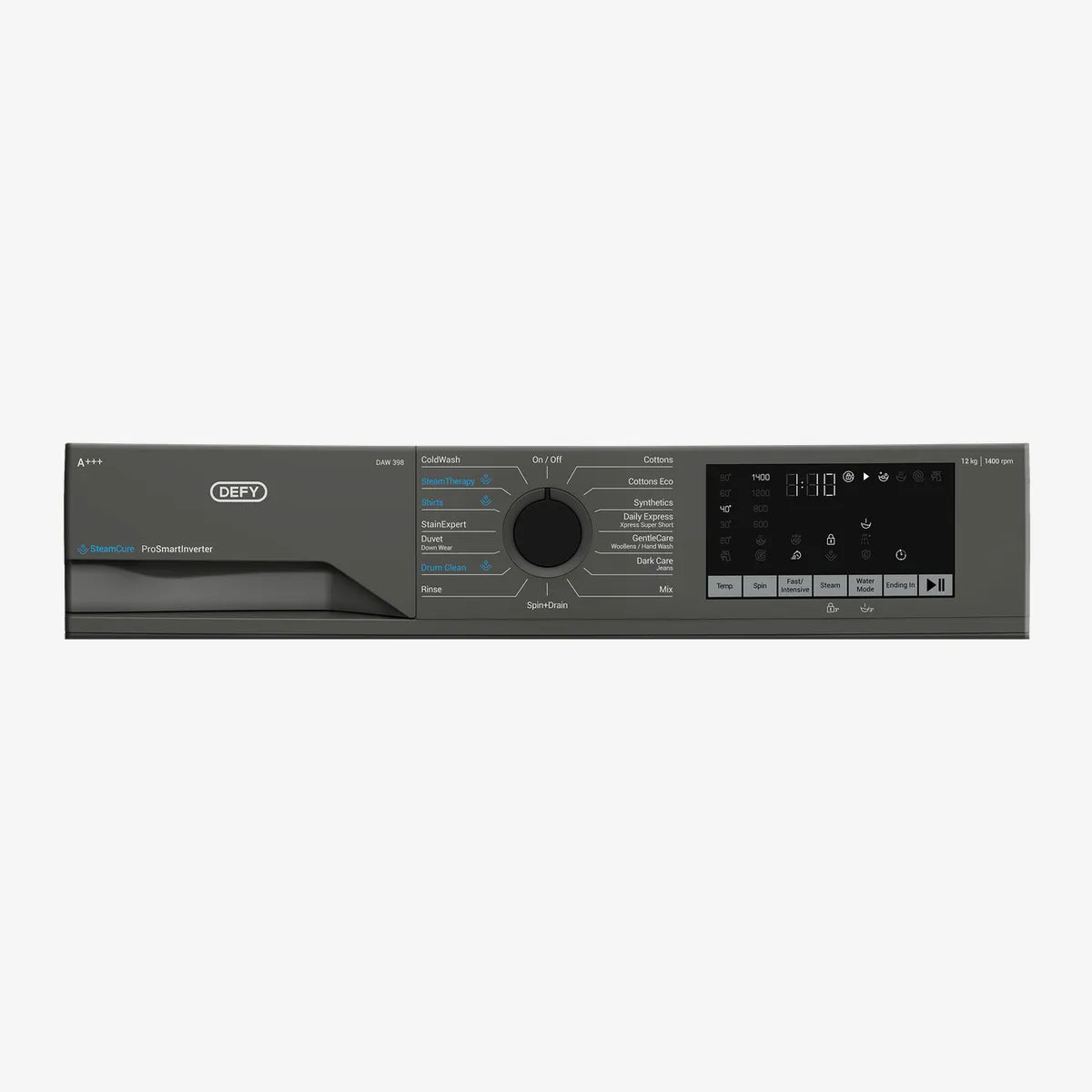 Defy 12kg Front Loader SteamCure Technology Manhattan Gray — DAW398