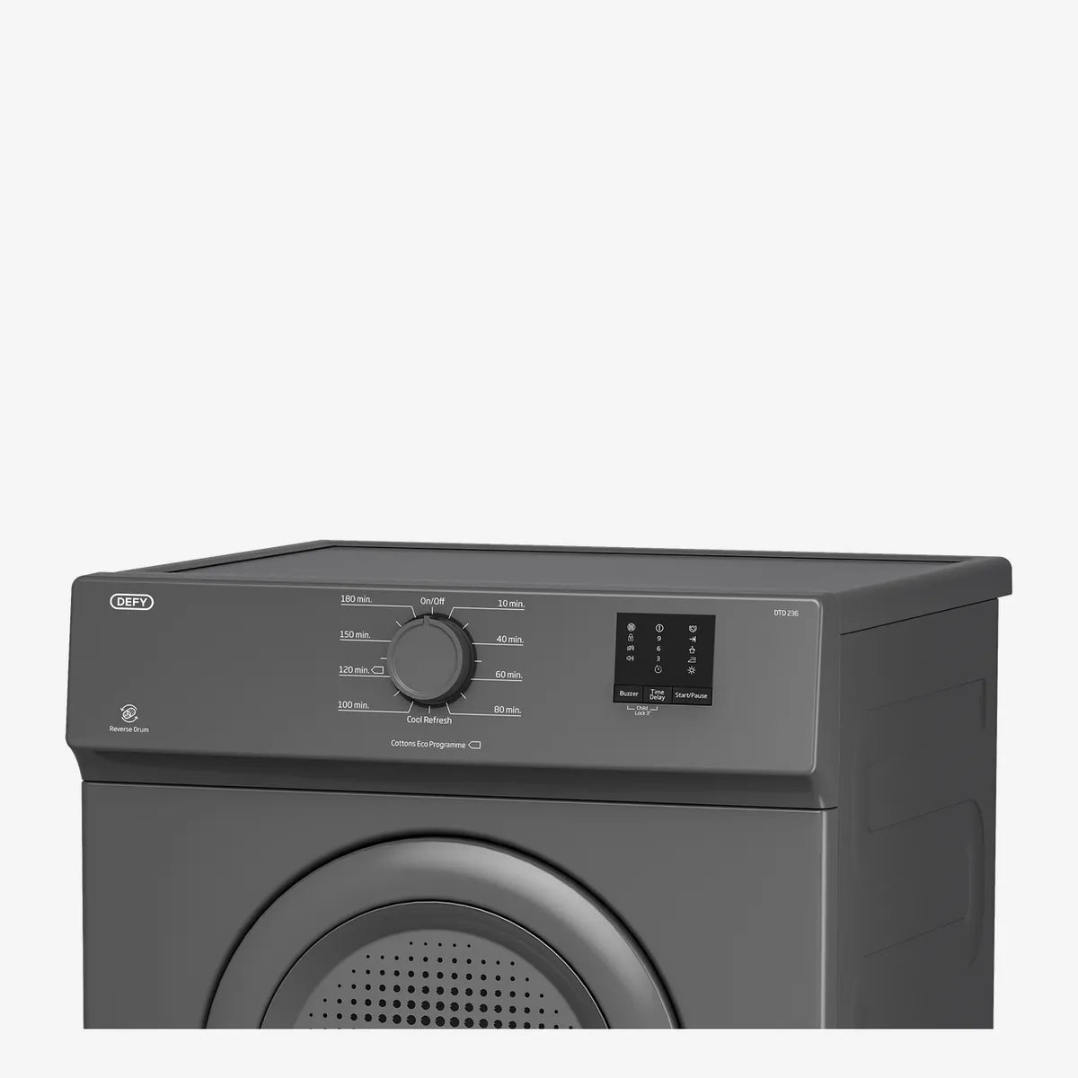 Defy 6kg Air Vented Tumble Dryer Manhattan Gray/White — DTD236