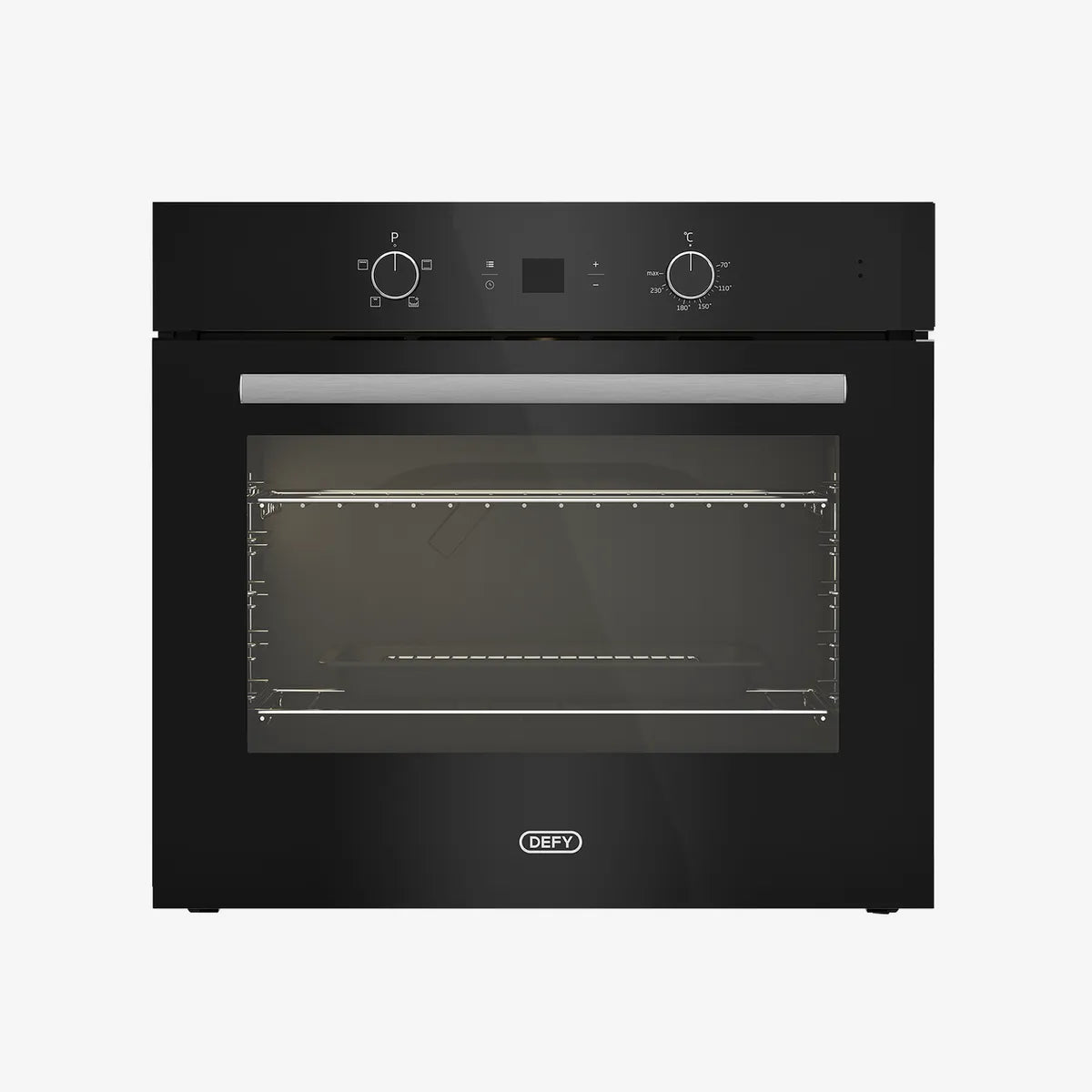 Defy 70cm Gemini Single Oven Static Black — DBO772