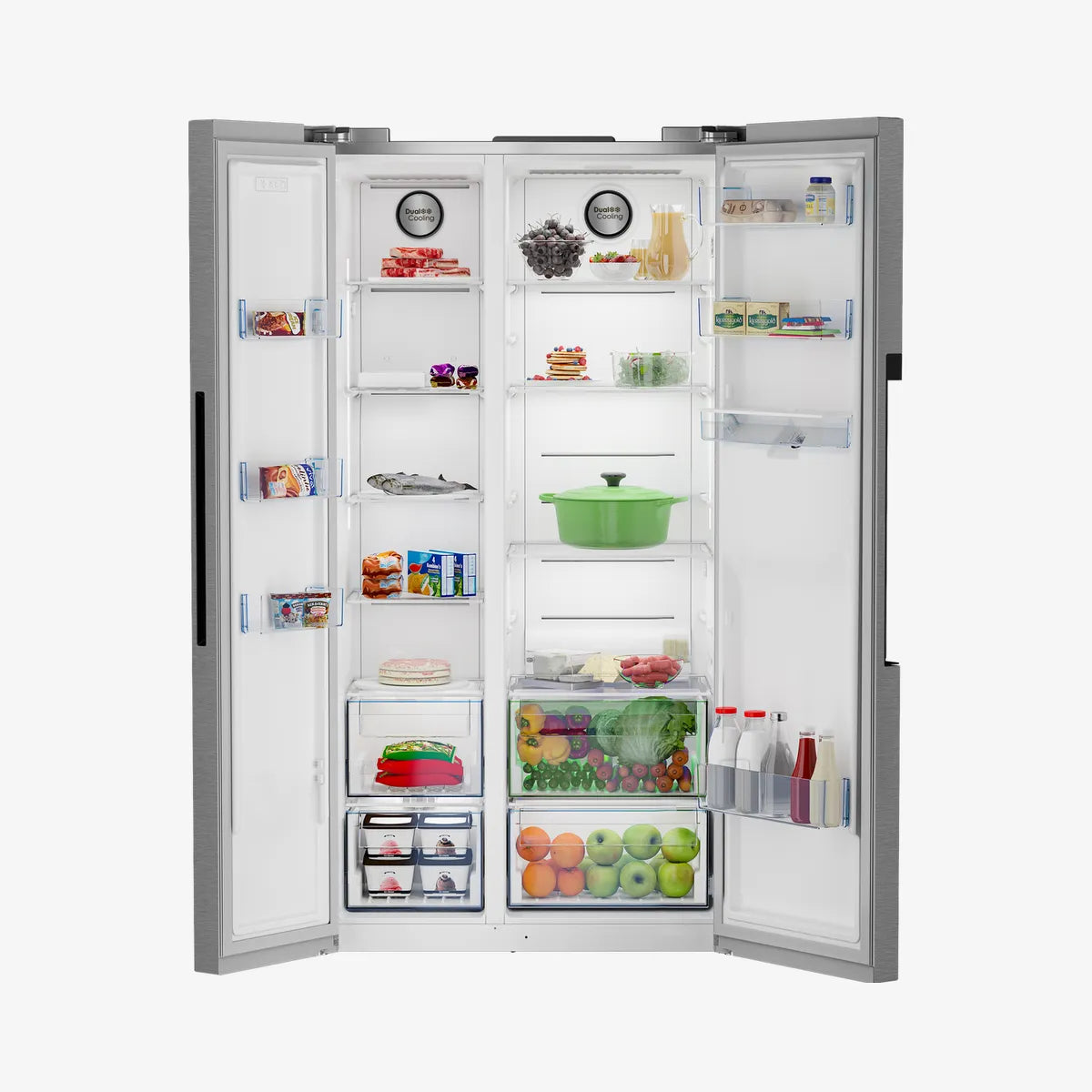 Defy 91cm Side-by-Side Fridge — DFF547