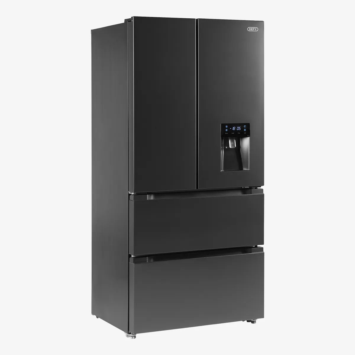 Defy 83cm French Door Black Brushed Metal Finish — DFF440