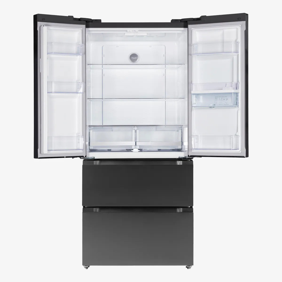 Defy 83cm French Door Black Brushed Metal Finish — DFF440