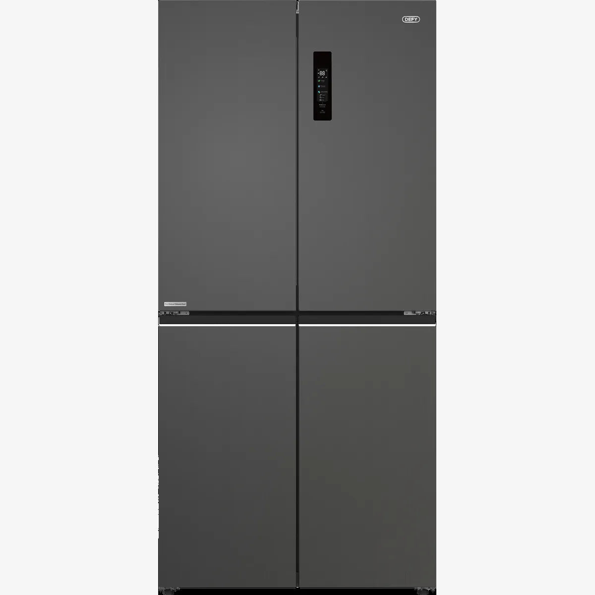 Defy 91cm 4D 601L Multi-Door Dark Inox Finish — DFF590