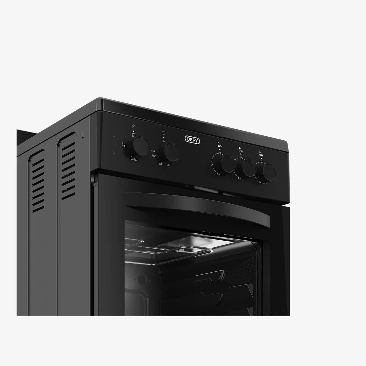 Defy 50cm 3 Plate Compact Electric Stove Black Plug FC — DSS553