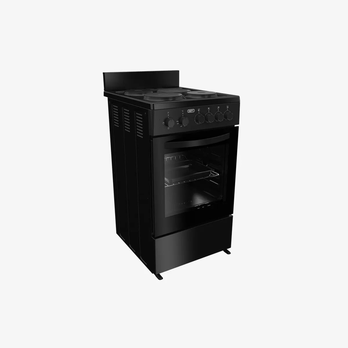 Defy 50cm 4 Plate Compact Electric Stove Black FC — DSS554