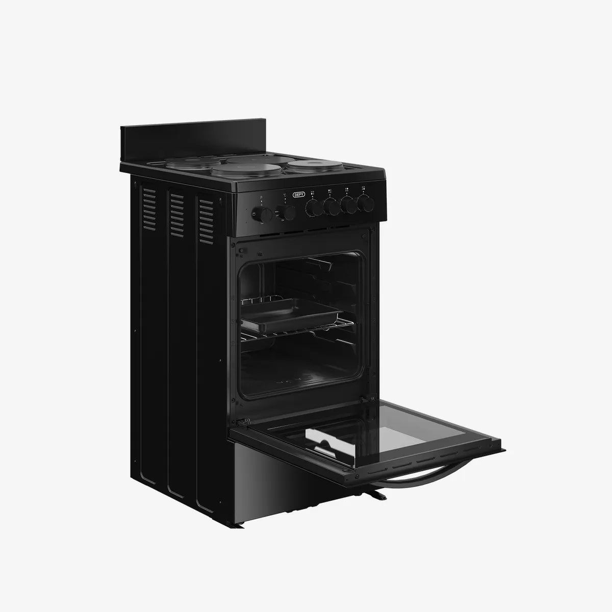 Defy 50cm 4 Plate Compact Electric Stove Black FC — DSS554