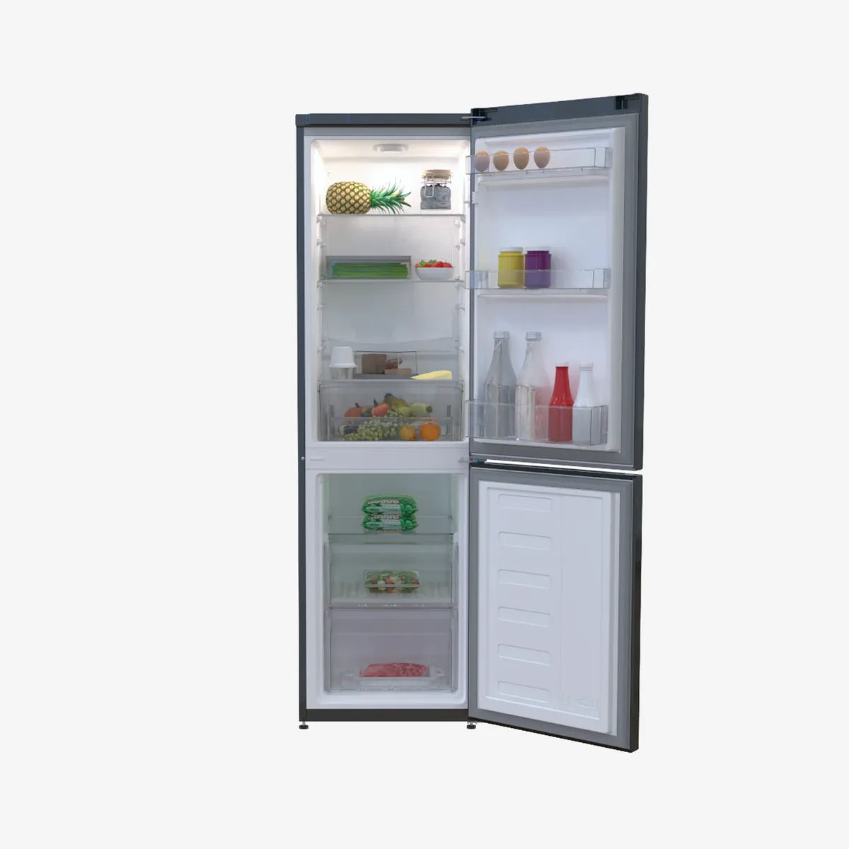 Defy 50cm Fridge / Freezer EMB Metallic — DAC363