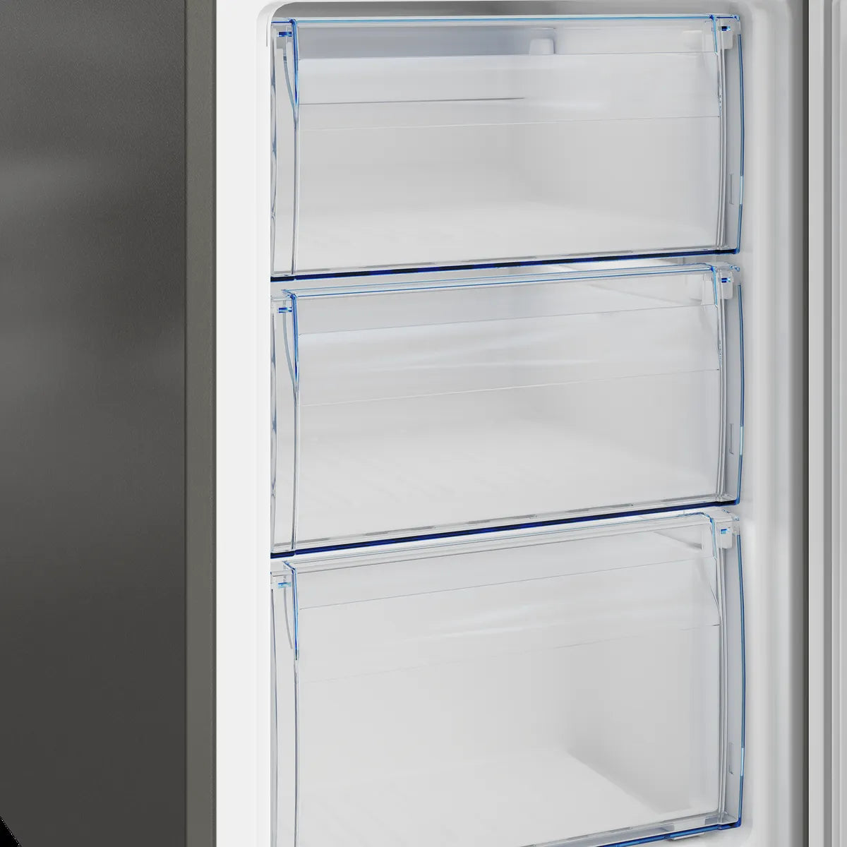 Defy 50cm Fridge / Freezer EMB Metallic — DAC363
