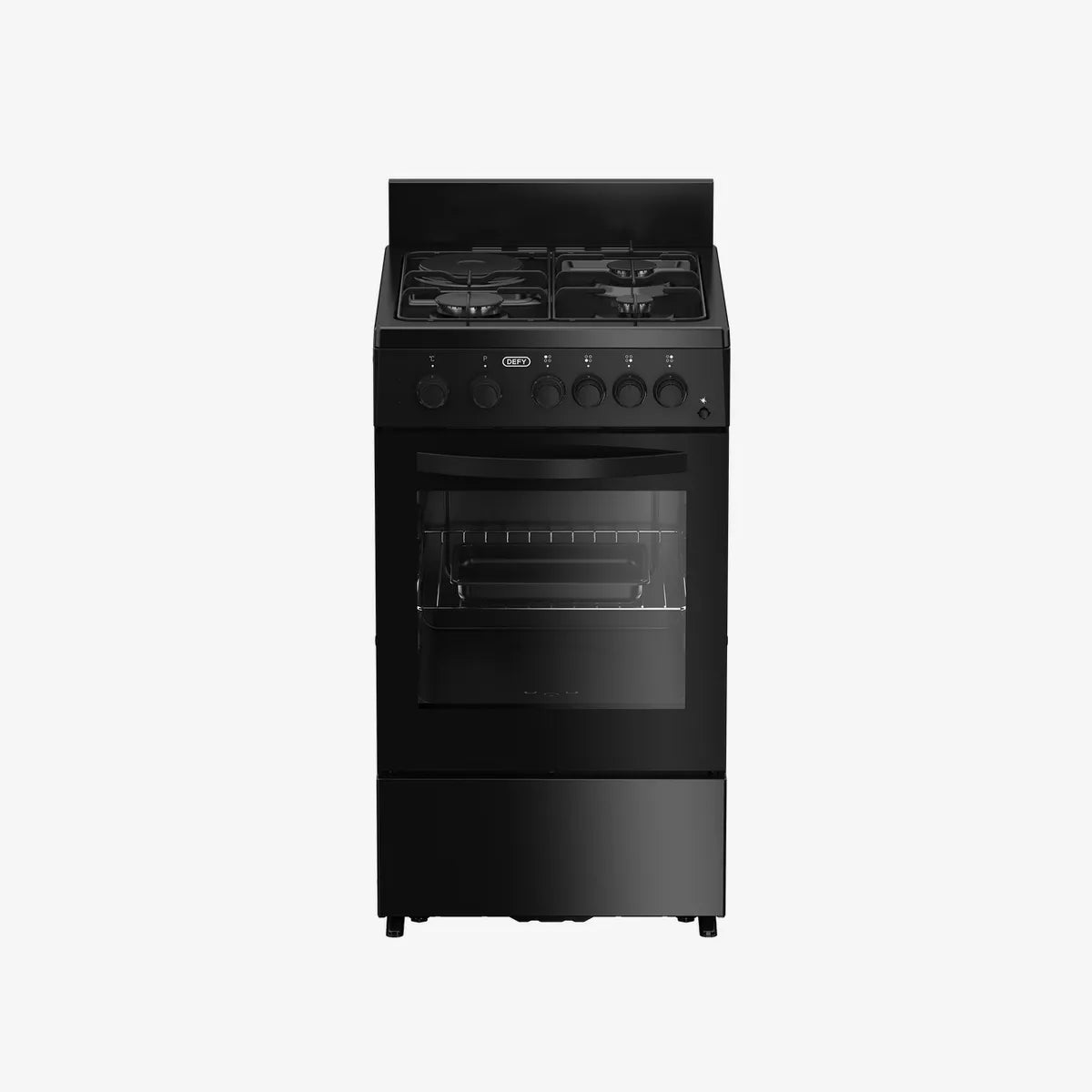 Defy 50cm Gas Electric Stove Black FC — DGS578
