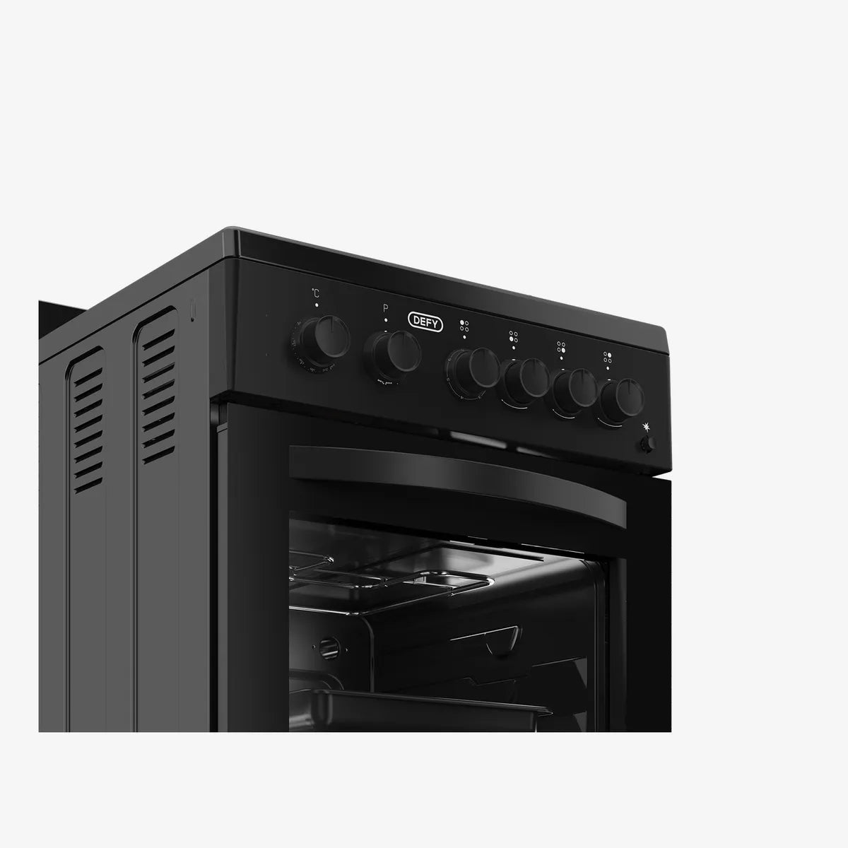 Defy 50cm Gas Electric Stove Black FC — DGS578
