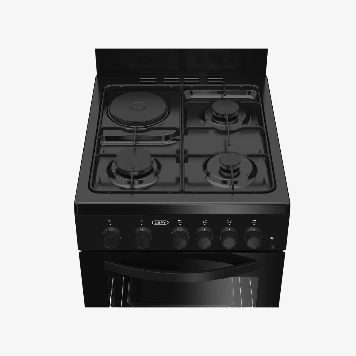 Defy 50cm Gas Electric Stove Black FC — DGS578