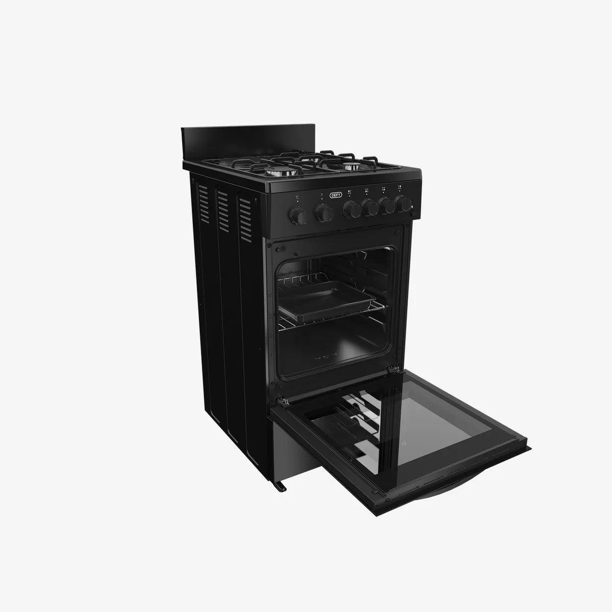 Defy 50cm Gas Electric Stove Black FC — DGS578