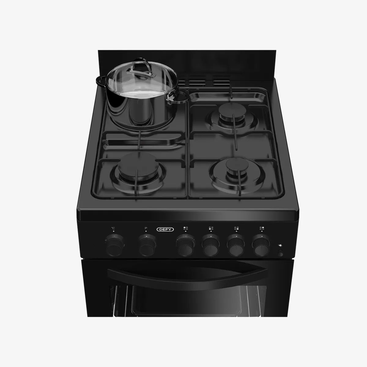 Defy 50cm Gas Electric Stove Black FC — DGS578