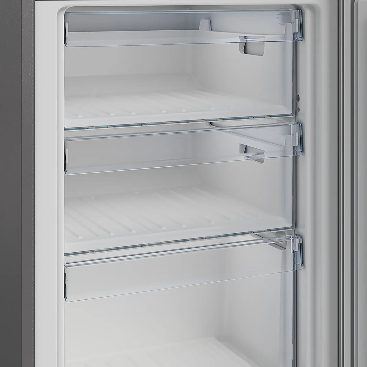Defy 54cm Fridge / Freezer Satin Metallic — DAC447
