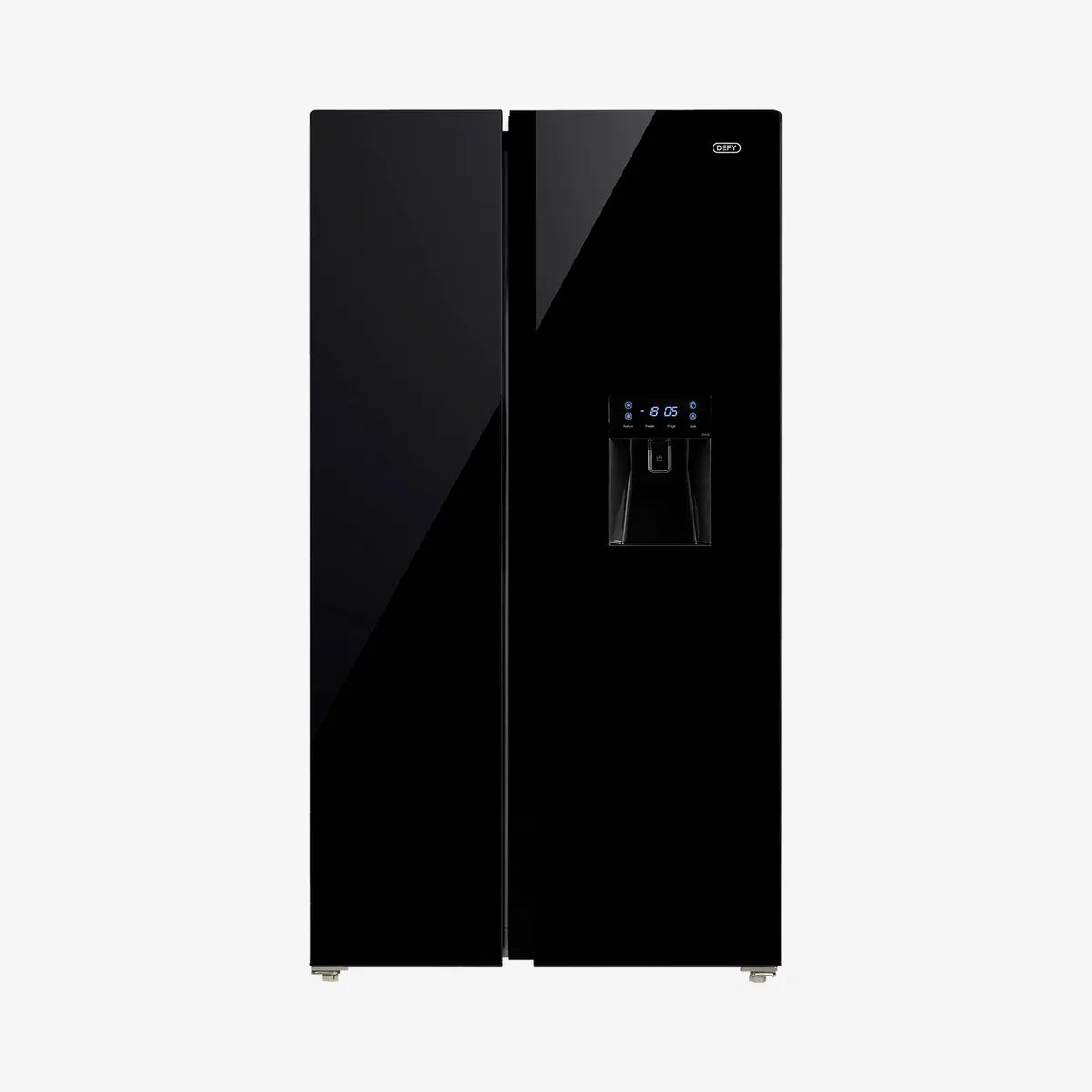 Defy 91cm Side by Side Mirror Black Glass — DFF456