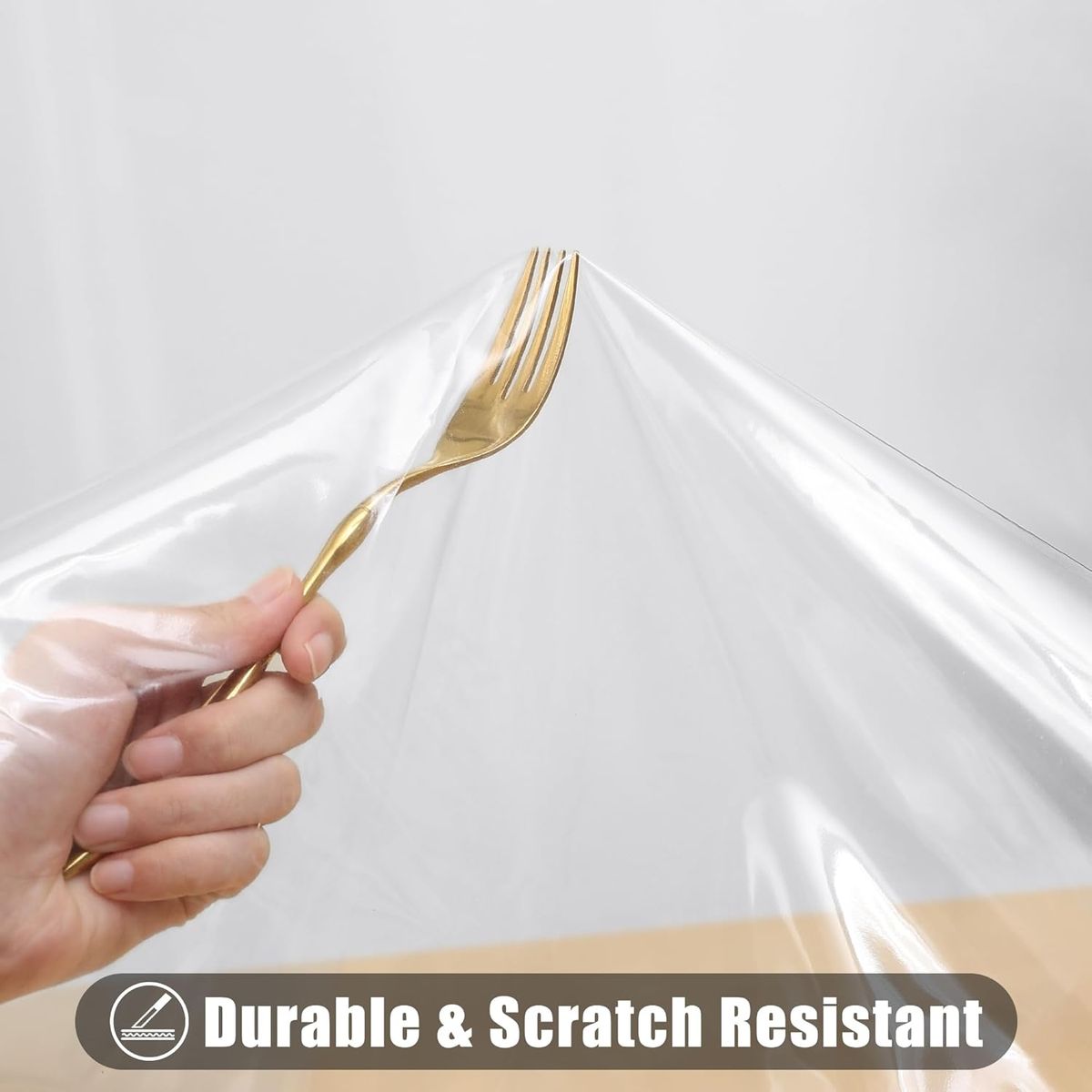 Clear PVC Plastic — 137cm Wide — 800/400/250 Micron