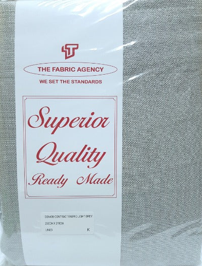 The Fabric Agency - Superior Quality Ready-made Curtain (Eyelet/Tape) - Light Grey