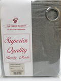 The Fabric Agency - Superior Quality Ready-made Curtain (Eyelet/Tape) - Gun Metal