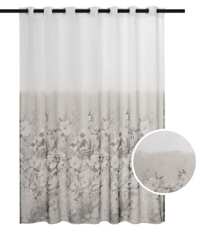 The Fabric Agency - Superior Quality Ready-made Curtain (Eyelet) - Printed Sheer Voile