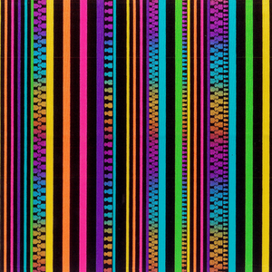 Nylon Lycra Printed Rainbow- Assorted Designs - 150CM